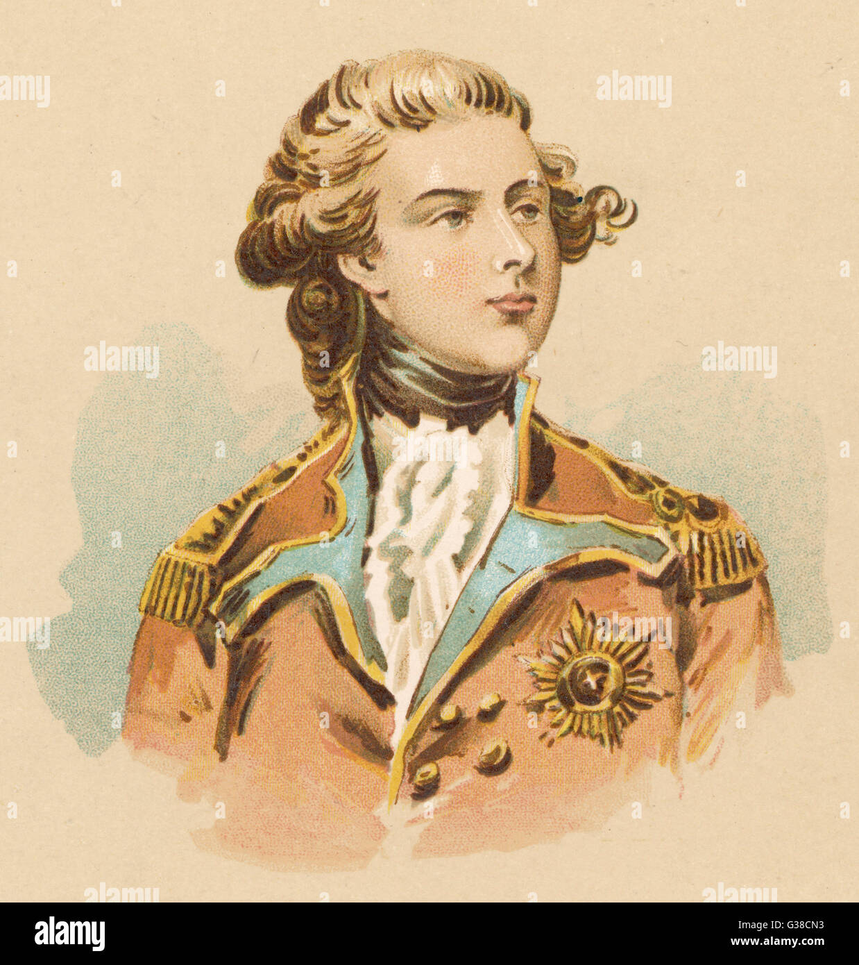 GEORGE IV. von ENGLAND - als Prince Of Wales Datum: 1762-1830 Stockfoto