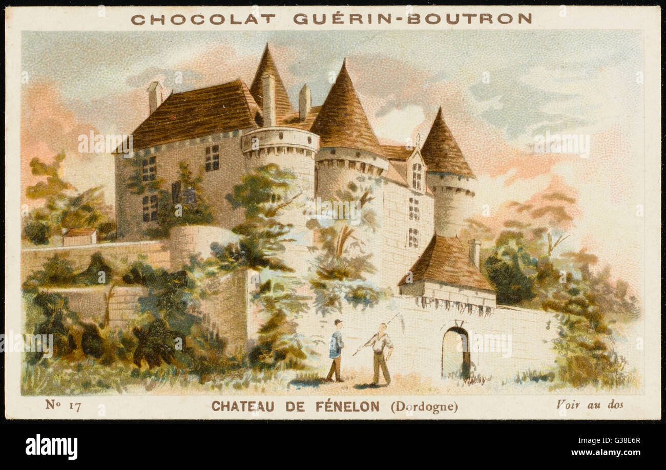 Chateau de Fenelon (Dordogne) Datum: um 1890 Stockfoto