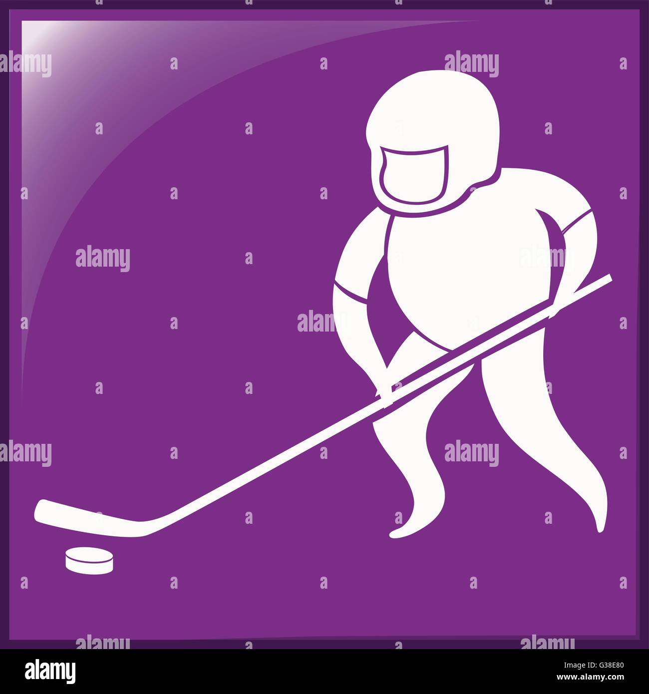 Sport-Icon-Design für Eishockey-illustration Stock Vektor