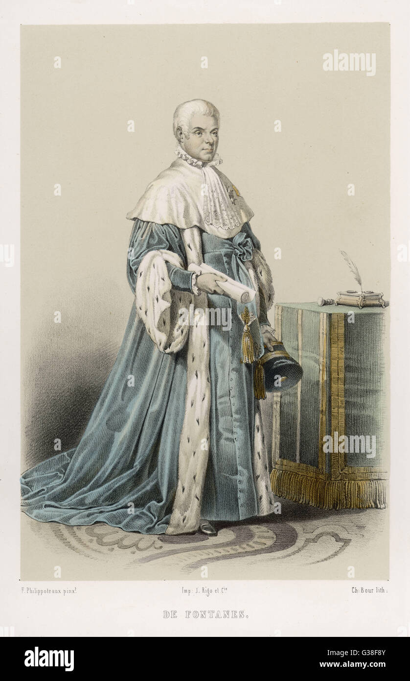 MARQUIS DE FONTANES Stockfoto