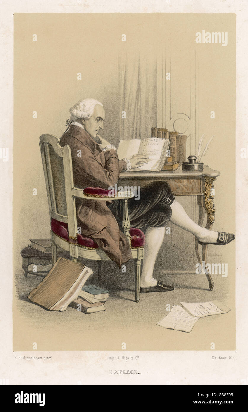 PIERRE-SIMON DE LAPLACE Stockfoto PIERRE-SIMON DE LAPLACE Stockfoto