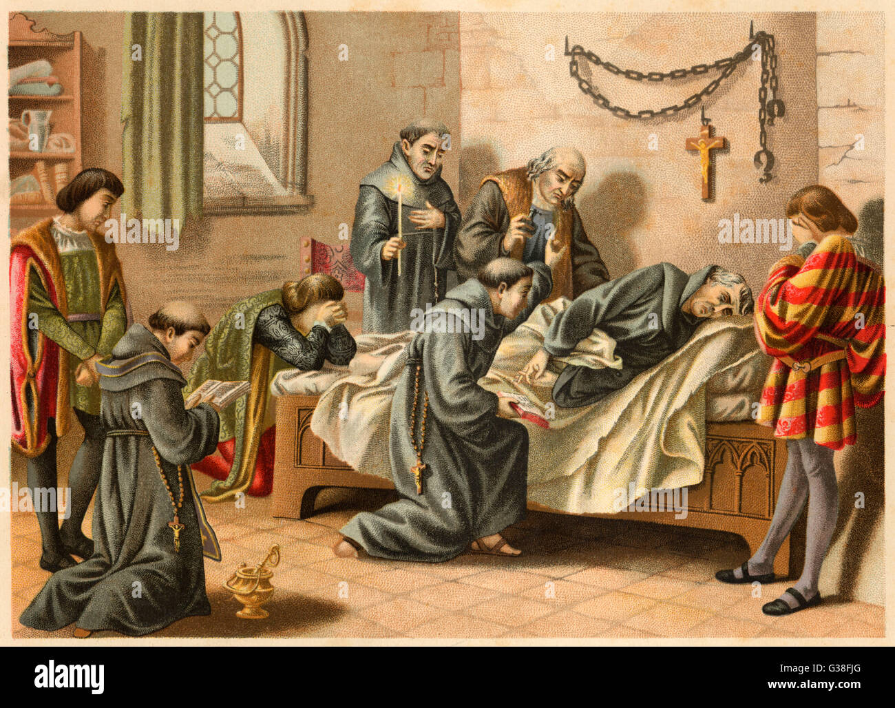 Columbus stirbt in Valladolid.         Datum: 19 Mai 1506 Stockfoto