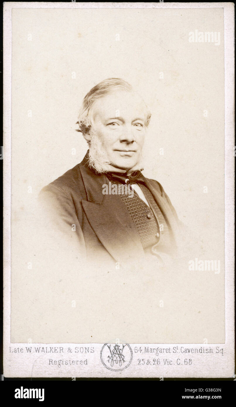SAMUEL SMILES schottischer Autor, am bekanntesten für sein Buch "Selbsthilfe" von 1859 Datum: 1812-1904 Stockfoto