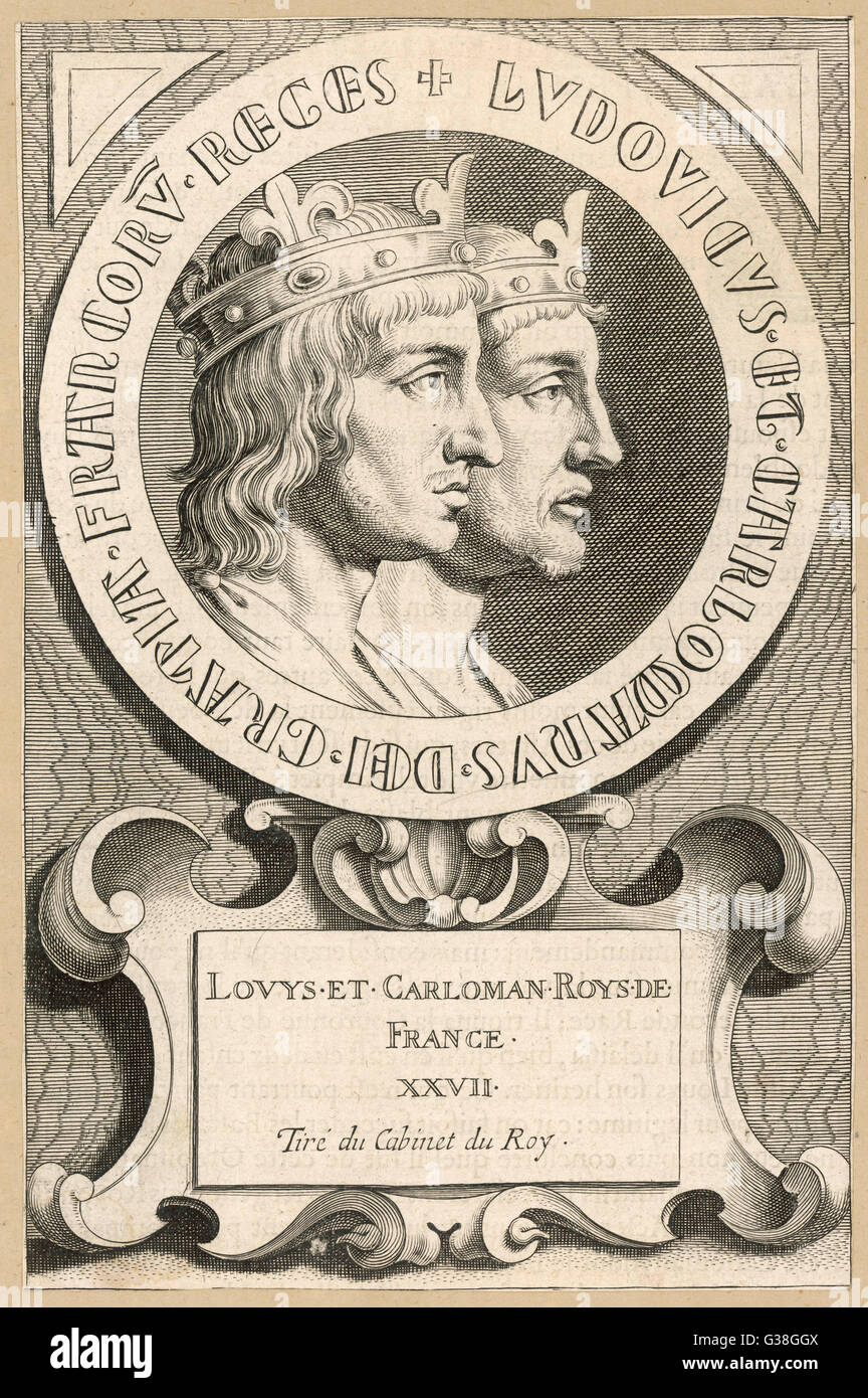 LOUIS III KÖNIG VON FRANKREICH Stockfoto