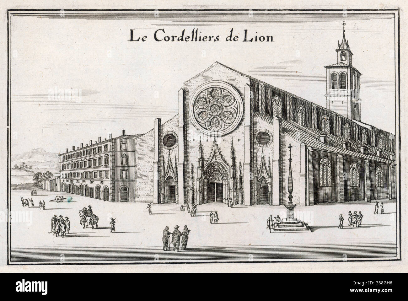 KLOSTER LYON/CORDELIERS Stockfoto