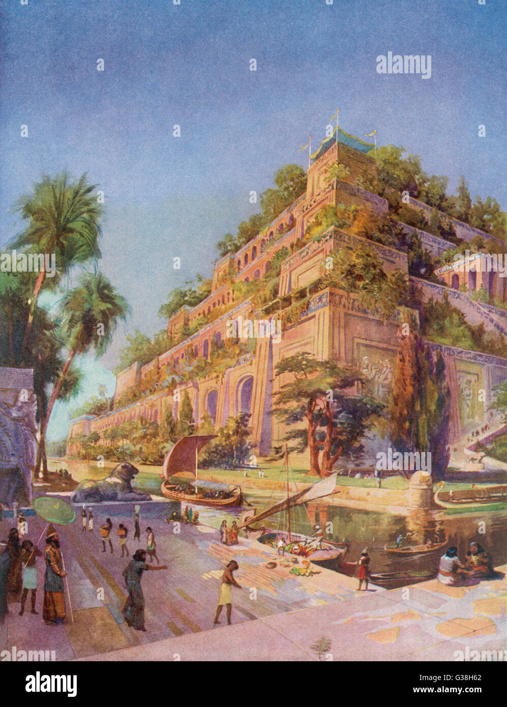 The Hanging Gardens Of Babylon Stockfotos und bilder Kaufen Alamy
