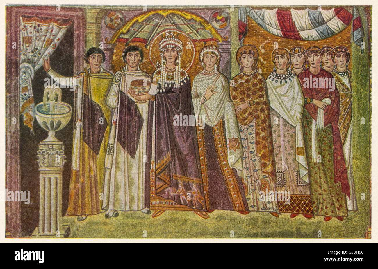 Kaiserin THEODORA Frau von Justinian Datum: 508-548 Stockfoto