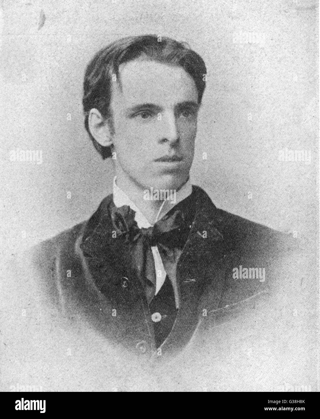William Butler YEATS irischen Dichter und Staatsmann als junger Mann Datum: 1865-1939 Stockfoto