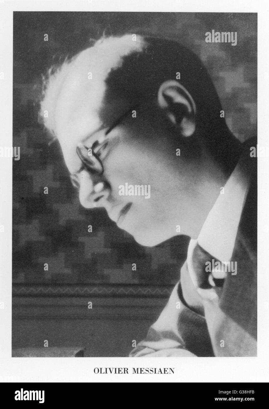 OLIVIER MESSIAEN französische Musiker Datum: 1908-1992 Stockfoto