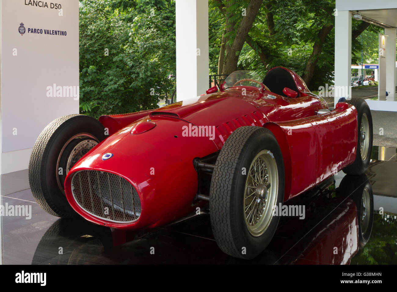 Turin, Italien, 8. Juni 2016. Alte Formel1 Rennwagen Lancia D50 Stockfoto