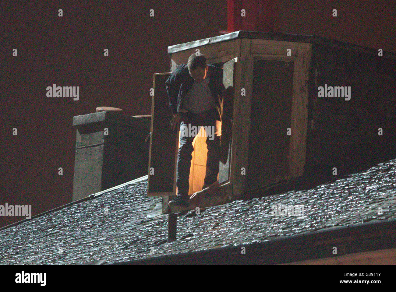 9. Juni 2016. Exklusive Bilder ts2 den Niedergang von Ewan MacGregor die Darsteller am Set mit Danny Boyle Trainspotting 2 Film #T2 Stockfoto