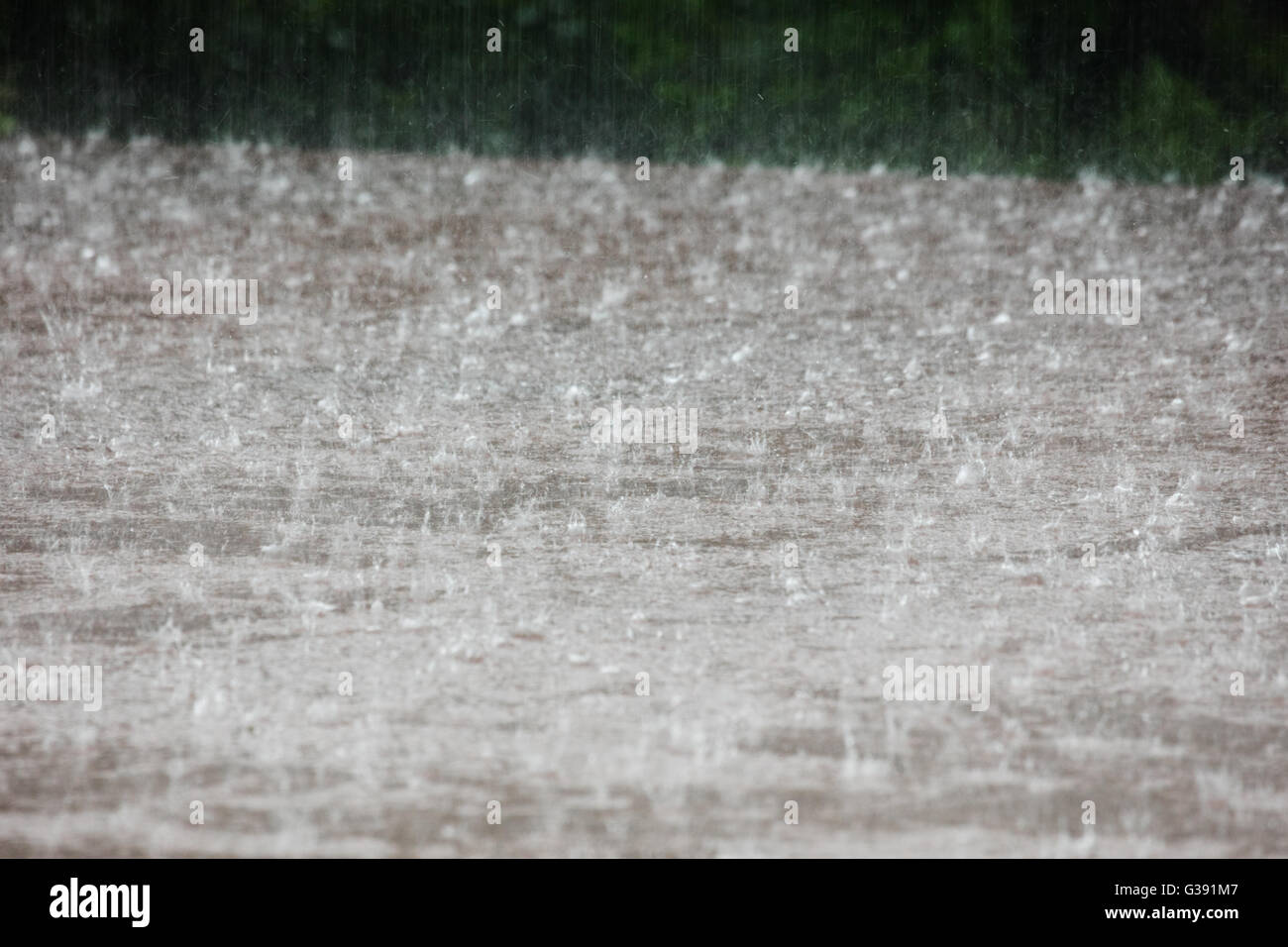 Sheffield, South Yorkshire, England. 10. Juni 2016. UK Wetter: Sintflutartige Regenfälle Überschwemmungen und springt vom Flachdach in Sheffield South Yorkshire heftigen Regenfälle unterworfen ist. Bildnachweis: Graham Dunn/Alamy Live-Nachrichten Stockfoto
