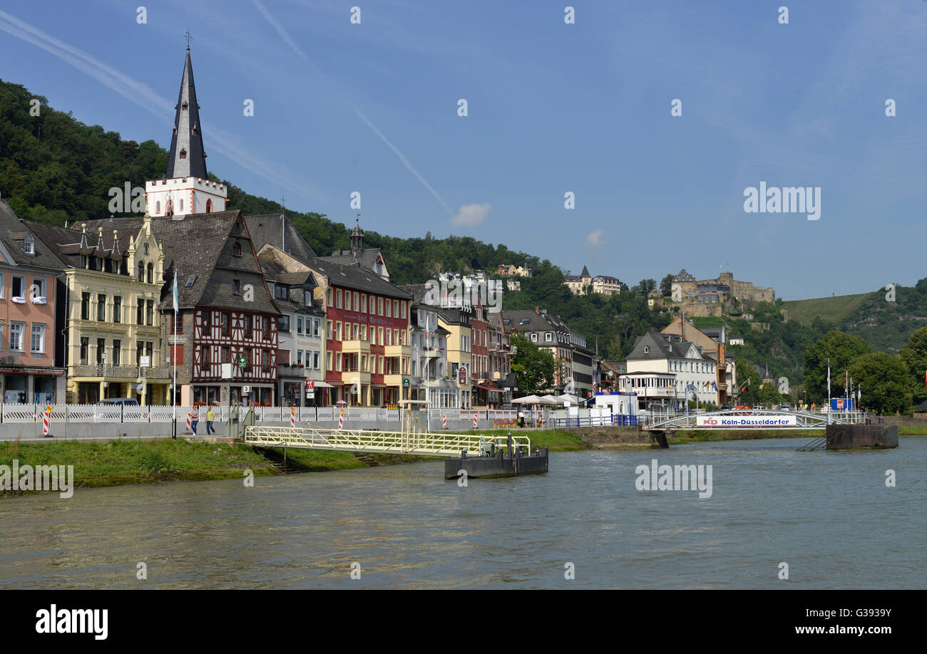 St. Goar, Rheinland-Pfalz, Deutschland Stockfoto