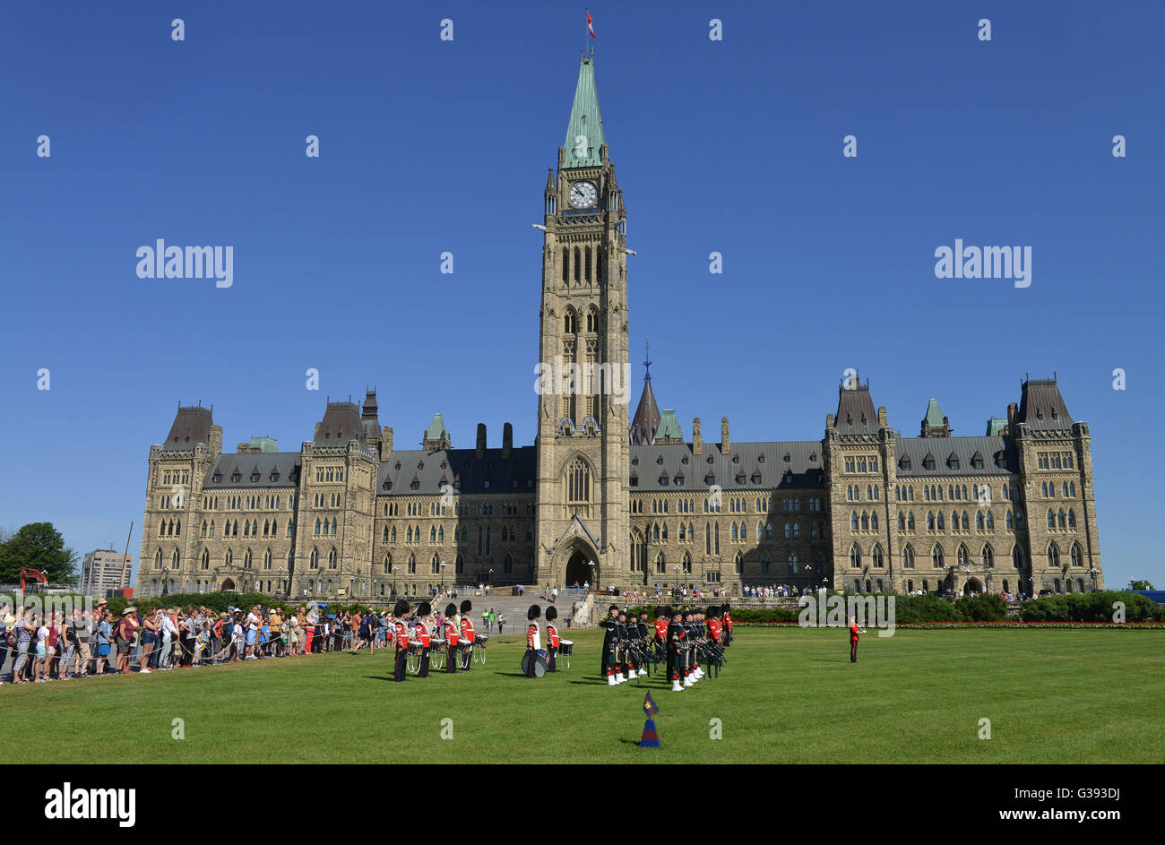 Parlamentsgebäude, Ottawa, Ontario, Kanada Stockfoto