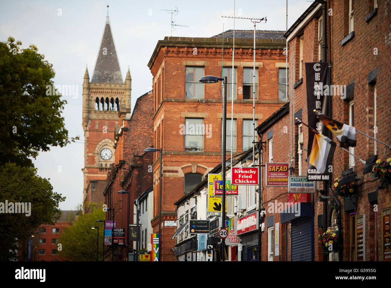 Homosexuell Dorf Manchester Stockfoto