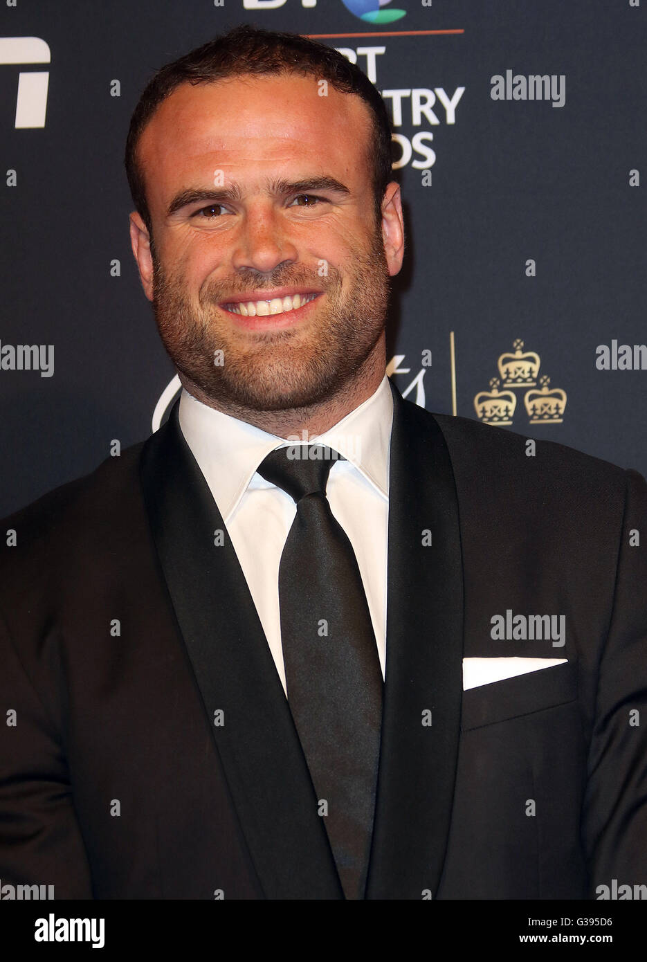 29. April 2016 - Jamie Roberts Teilnahme an BT-Sports Awards am Battersea Evolution in London, Vereinigtes Königreich. Stockfoto