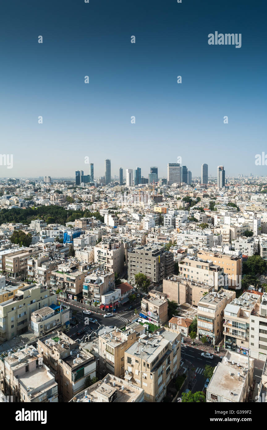 Israel, Tel Aviv, Stadtbild von oben Stockfoto