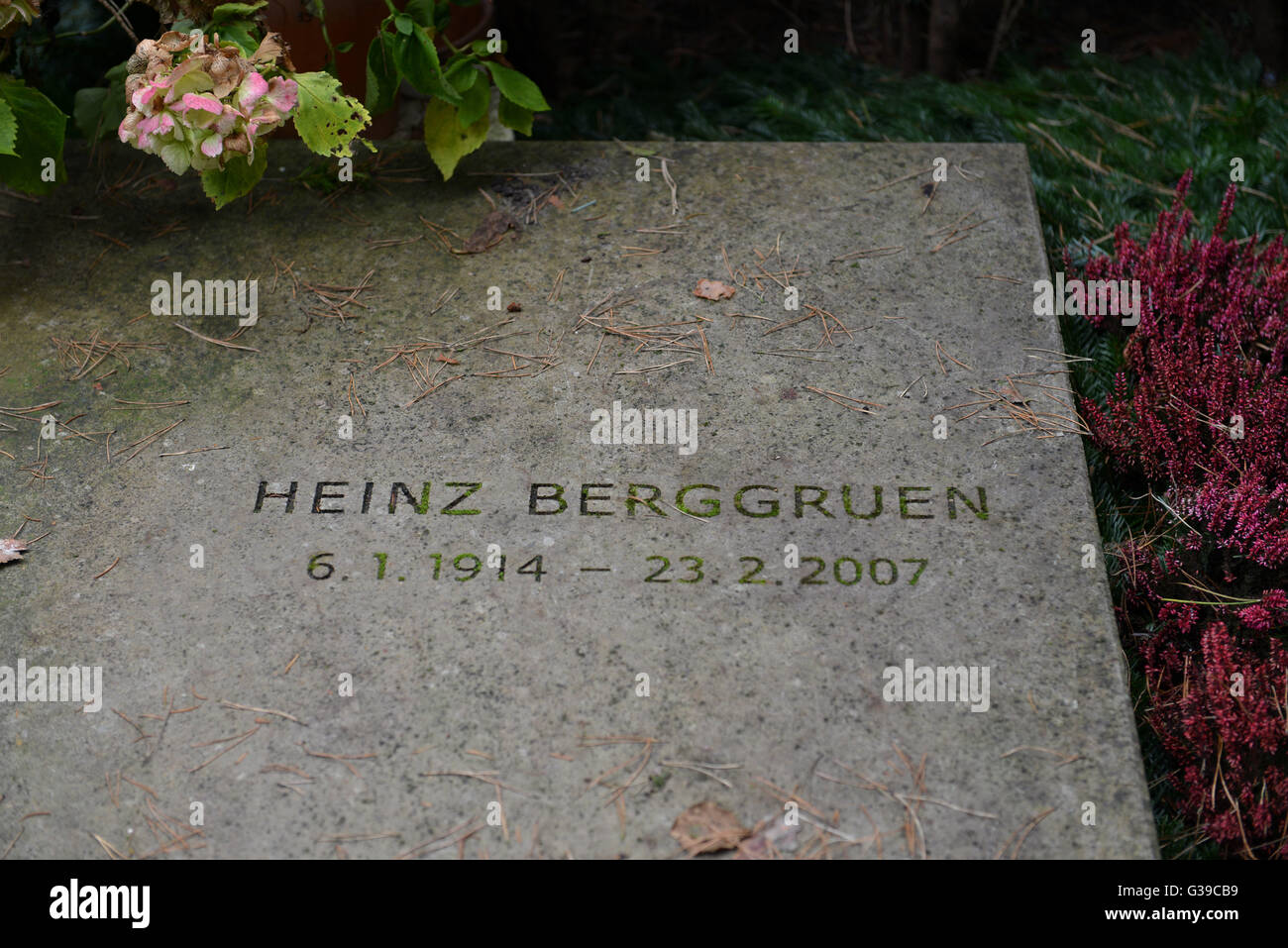 Greifen, Heinz Berggruen, Waldfriedhof Dahlem, Huettenweg, Berlin, Deutschland / Hüttenweg Stockfoto