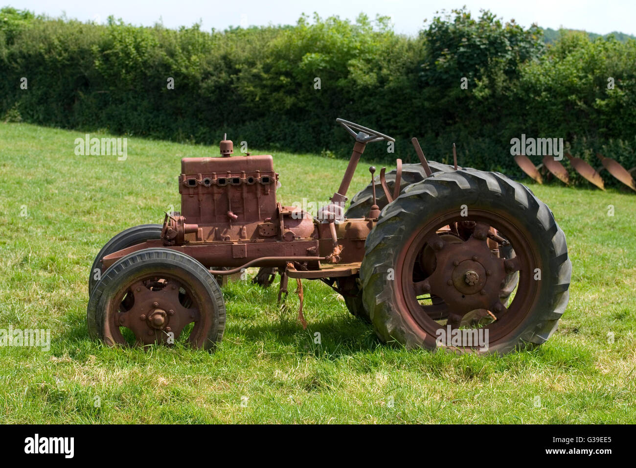 Vintage David brown Traktor Stockfoto