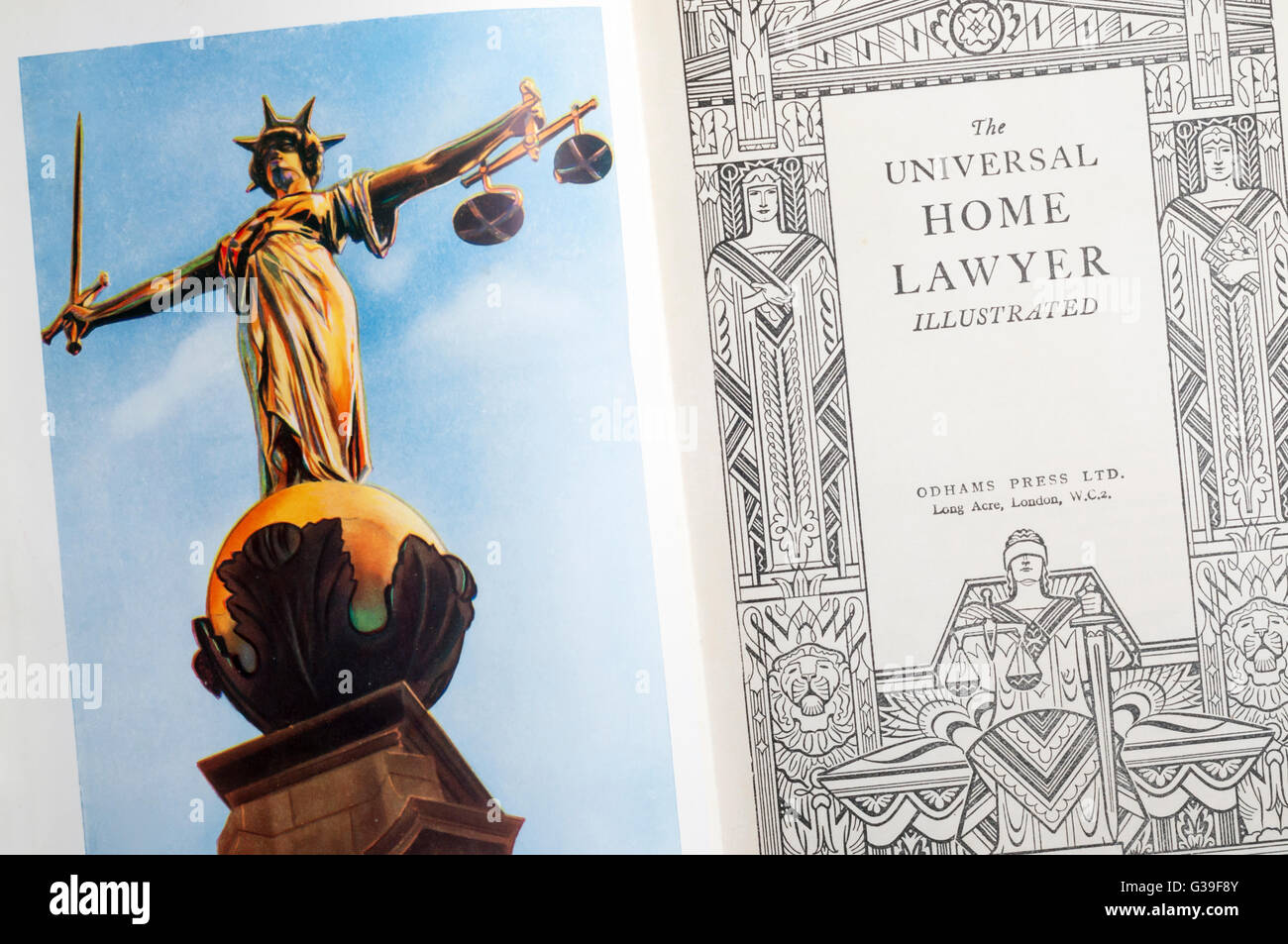 Die Universal Home Rechtsanwalt Illustrated in den 1930er Jahren von Odhams Press veröffentlicht. Stockfoto