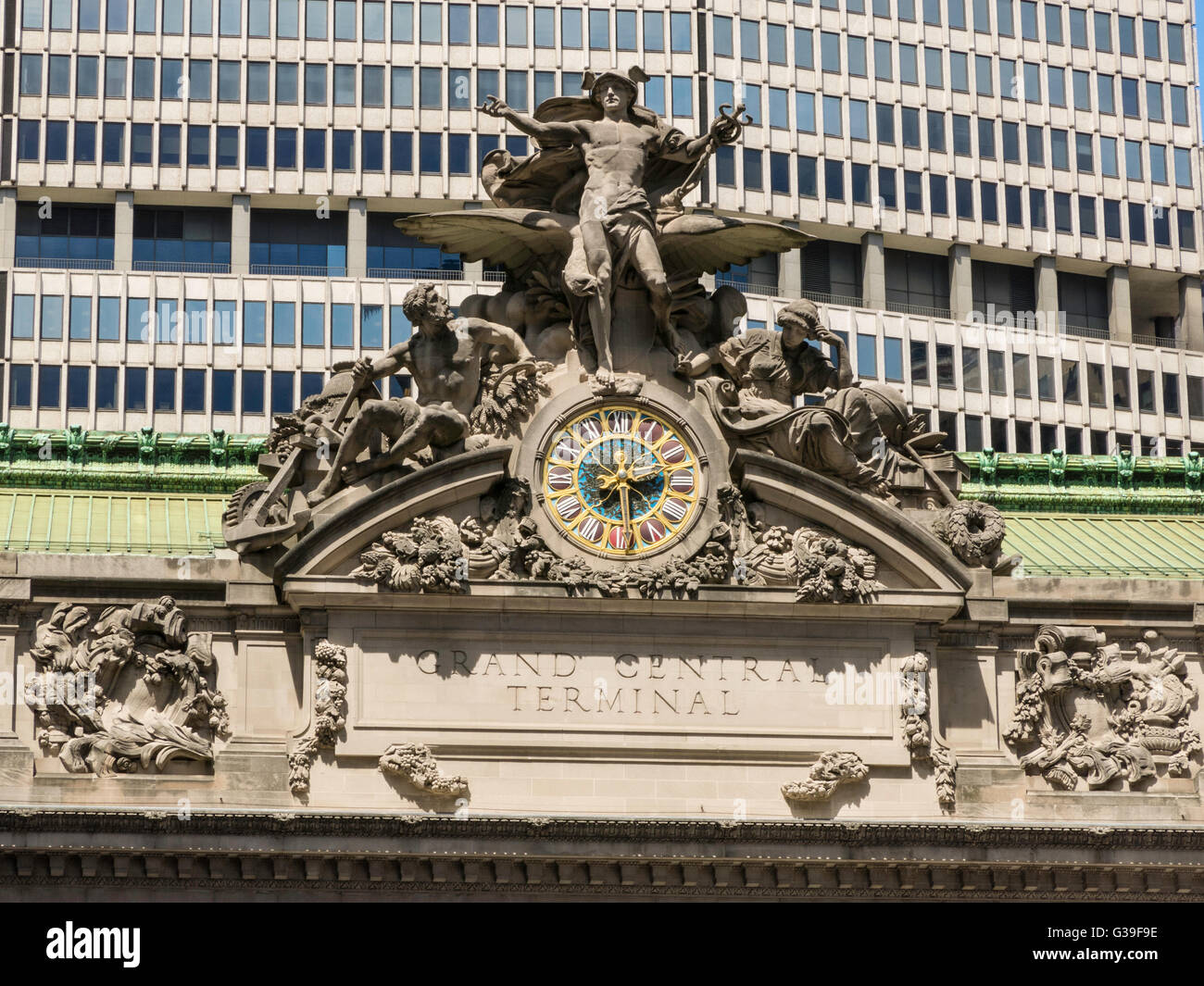 Uhr im Grand Central Terminal, NYC, USA Stockfoto