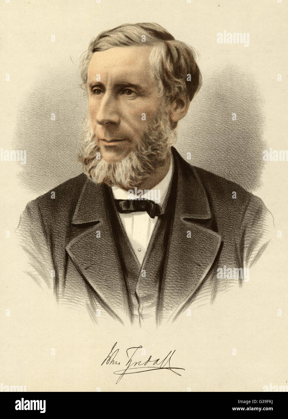 JOHN TYNDALL irische Physiker Datum: 1820-1893 Stockfoto