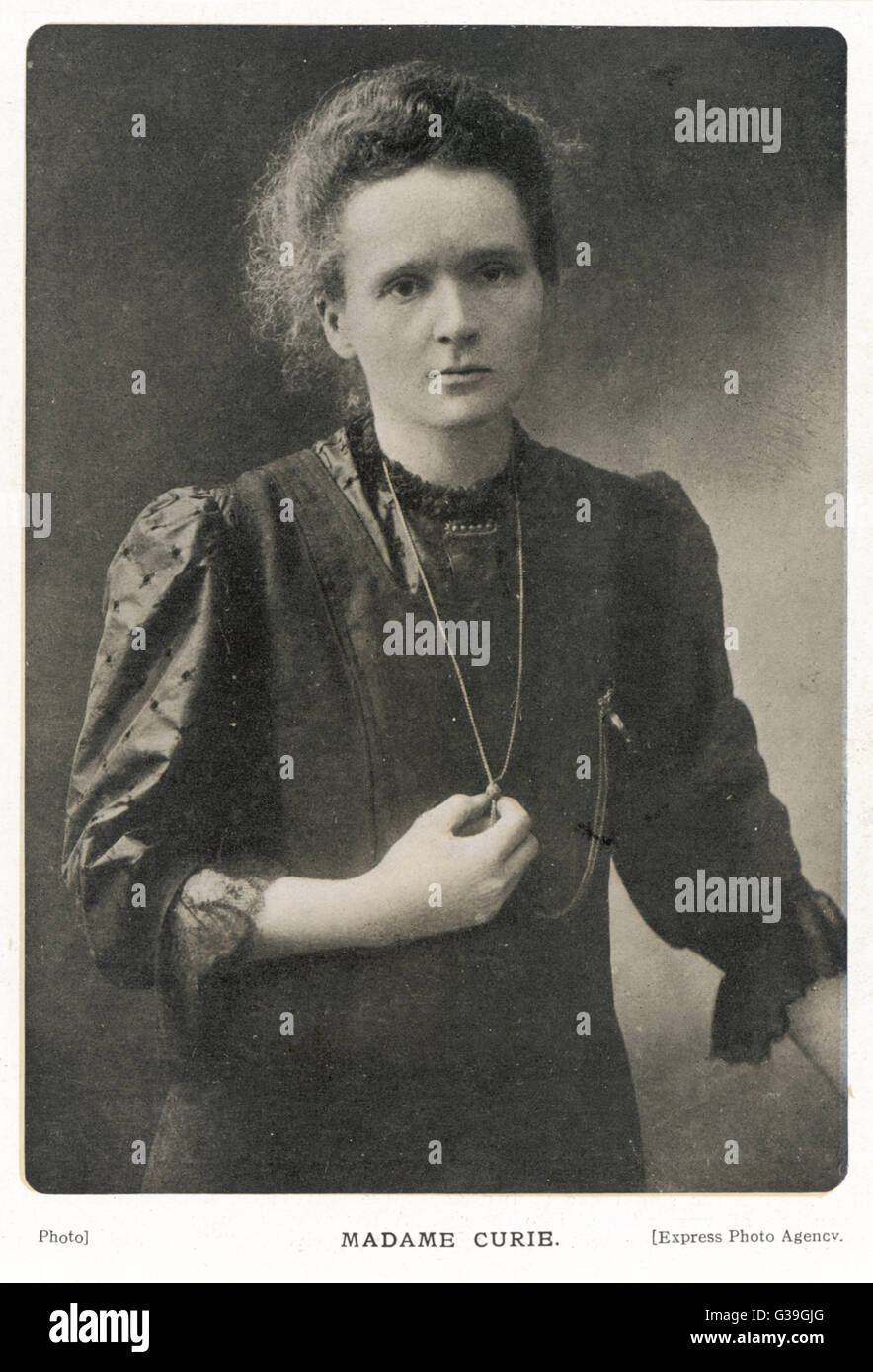 MARIE-Curie-polnische Wissenschaftler.        Datum: 1867-1934 Stockfoto