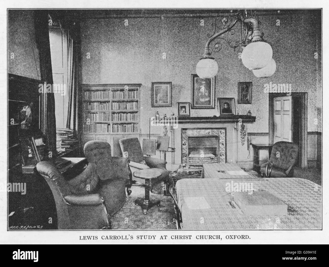 LEWIS CARROLL englische Schriftsteller/Mathematiker Studie in der Christ Church, Oxford Datum: 1832-1898 Stockfoto
