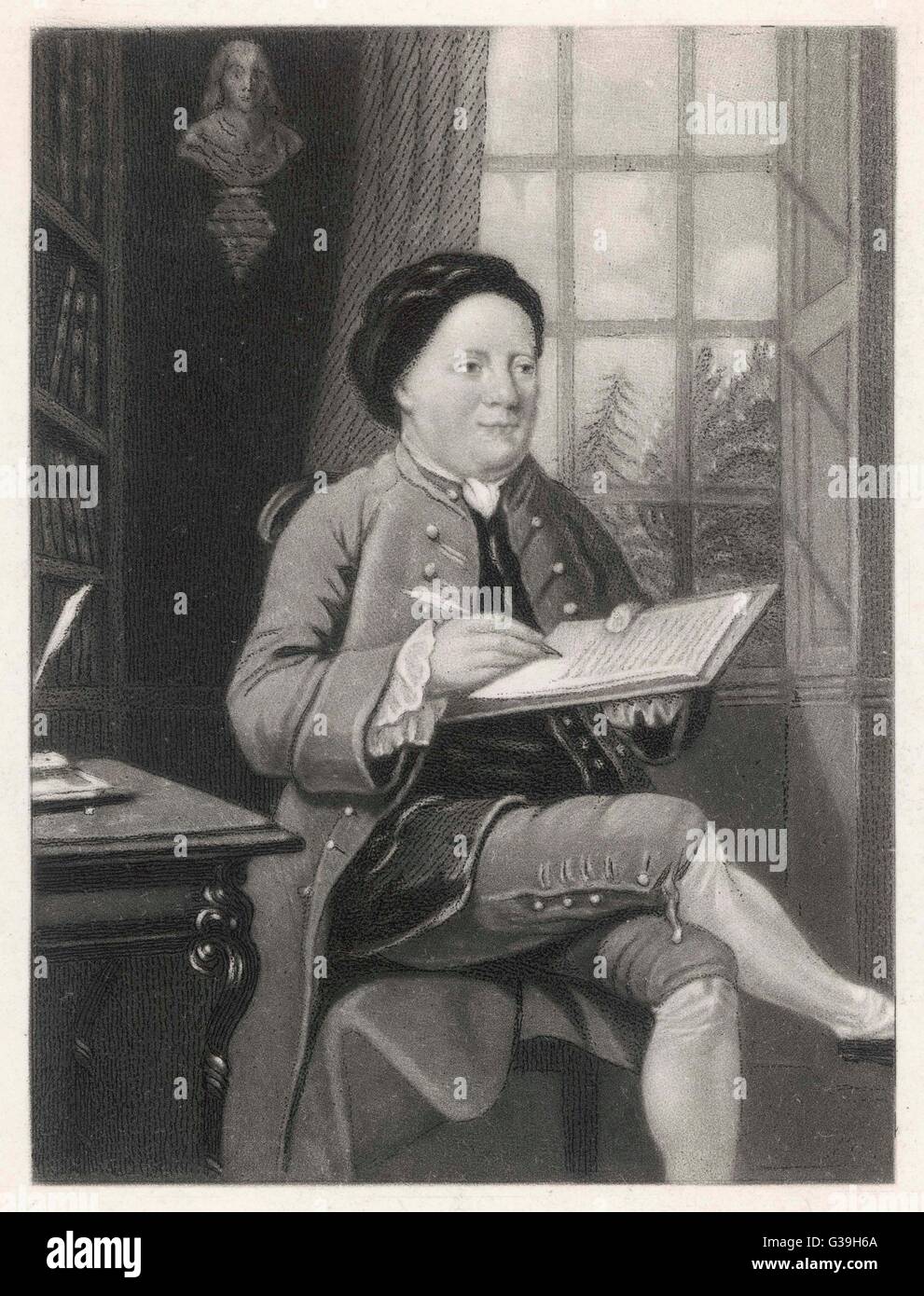 SAMUEL RICHARDSON, britische Schriftstellerin und Drucker Datum: 1689-1761 Stockfoto