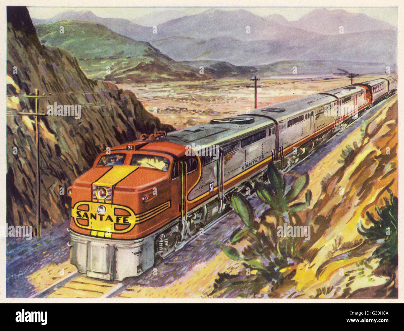 Santa Fe Railroad Stockfoto