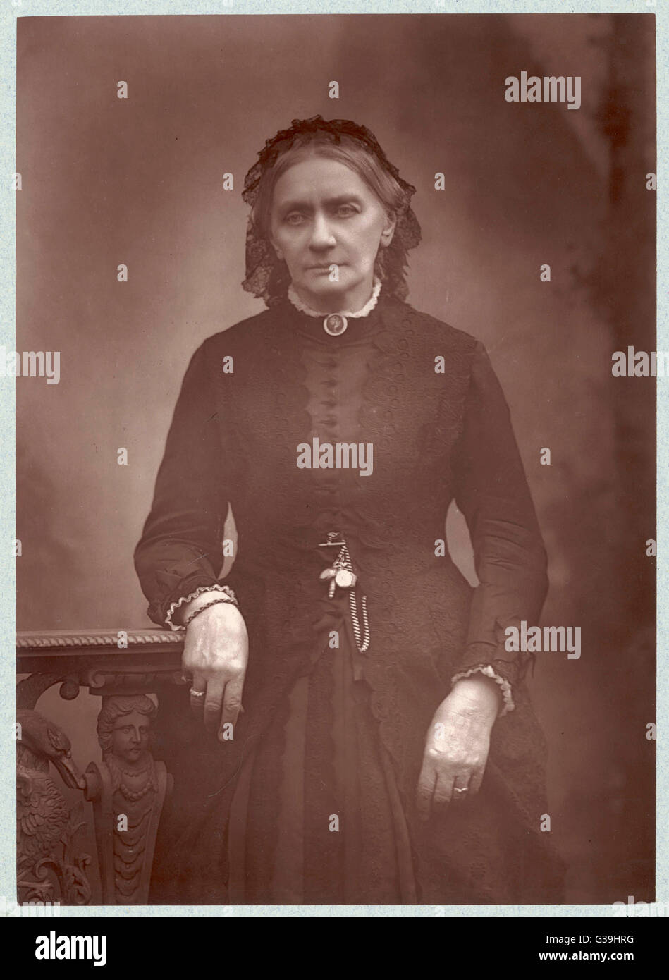 CLARA SCHUMANN geb. Wieck, deutscher Musiker, Ehefrau von Robert Schumann im Jahr 1888 Datum: 1819-1896 Stockfoto