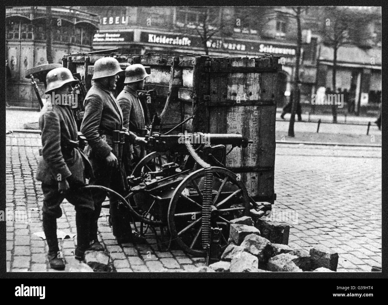 REGIERUNGSTRUPPEN/1919 Stockfoto