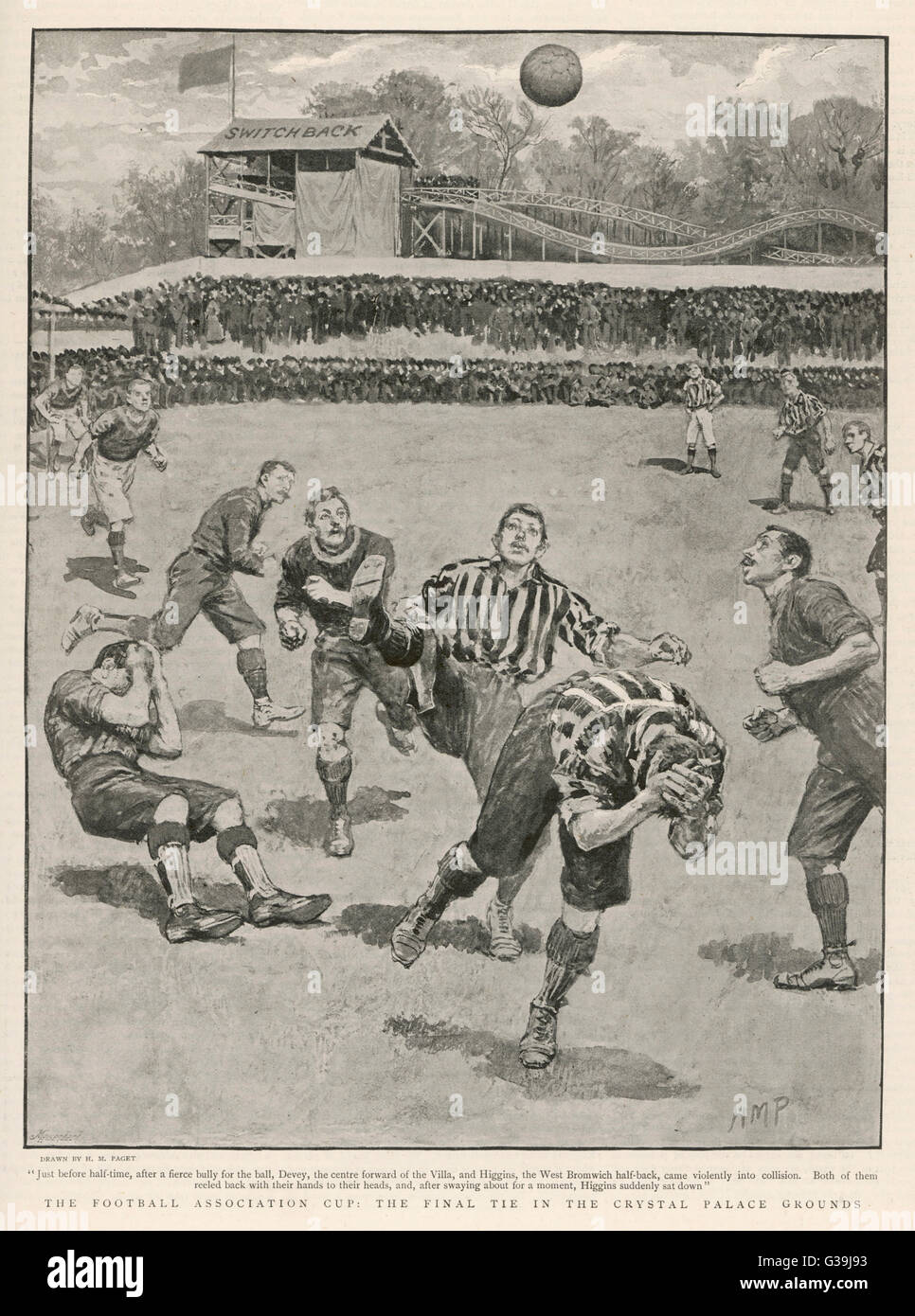 CUP-FINALE 1895 Stockfoto