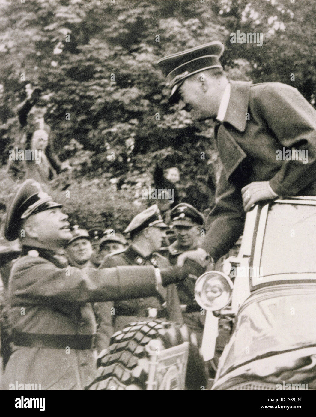 GUDERIAN UND HITLER Stockfoto