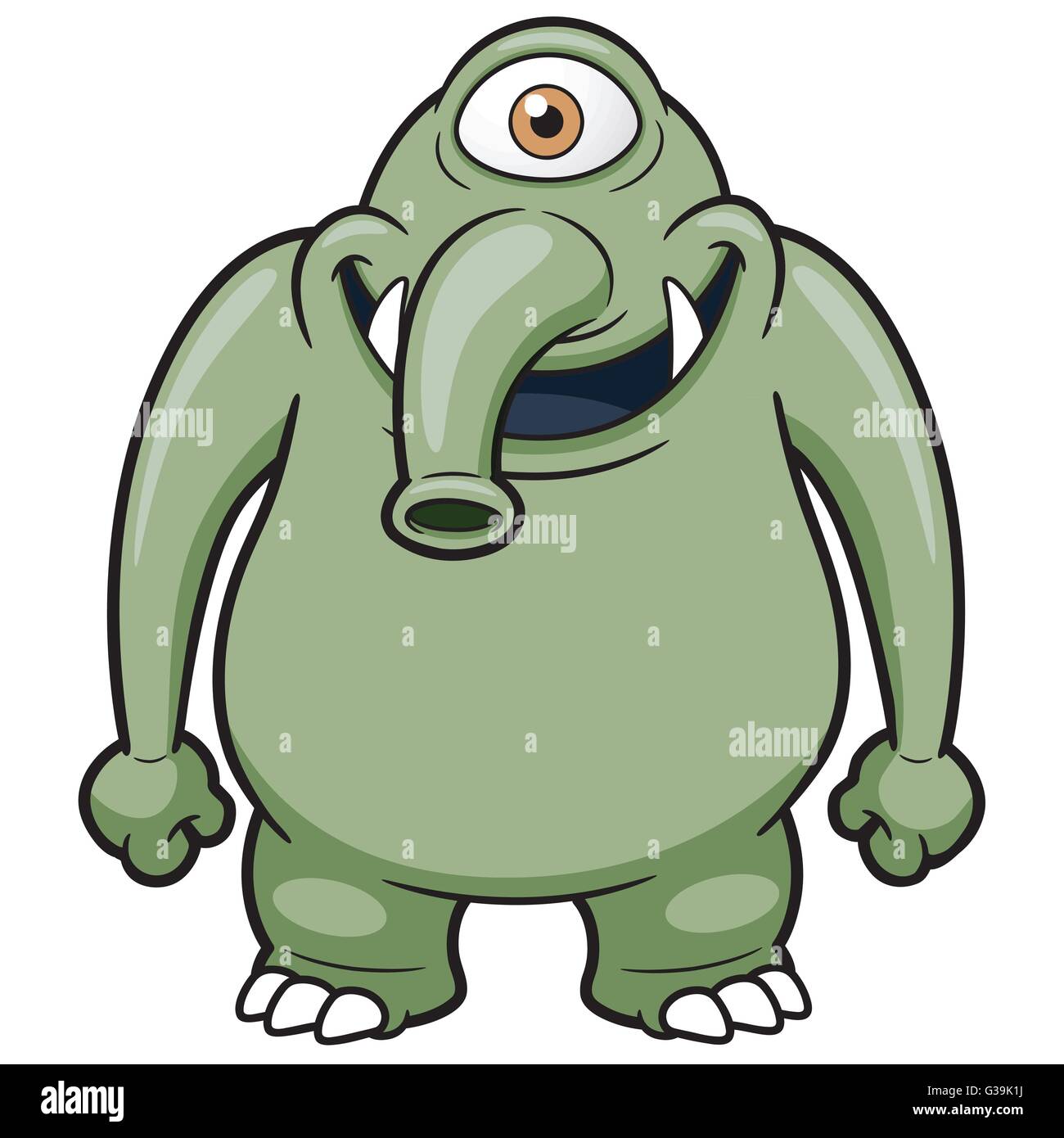 Vektor-Illustration Cartoon Monster Stock Vektor