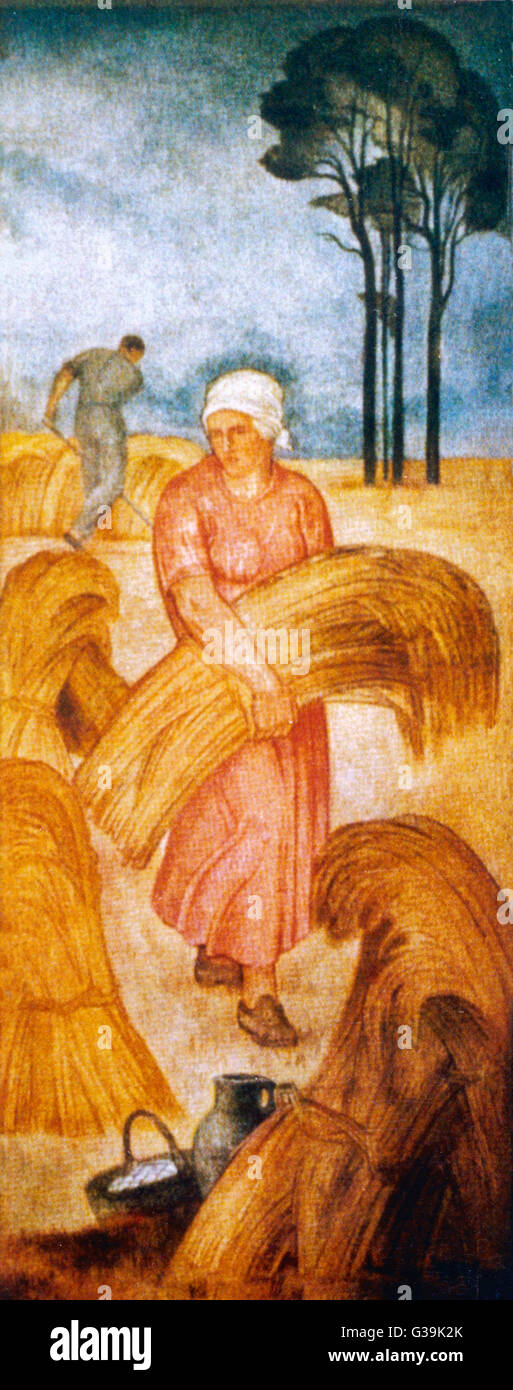 NAZI-DEUTSCHLAND ERNTEN Stockfoto