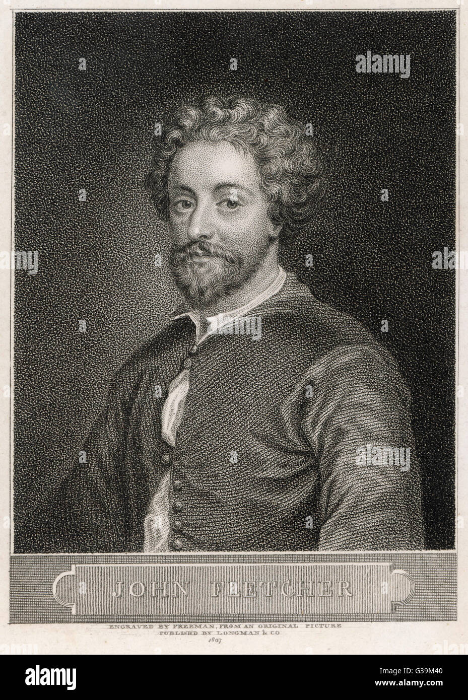 JOHN FLETCHER englischer Dramatiker Datum: 1579-1625 Stockfoto