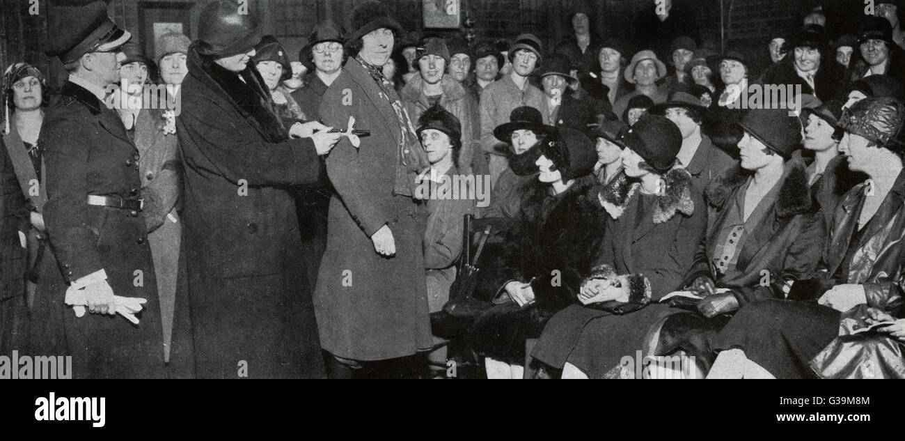 Freiwillige verbinden der Frauen Corps Ausweichtermin: 1926 Stockfoto