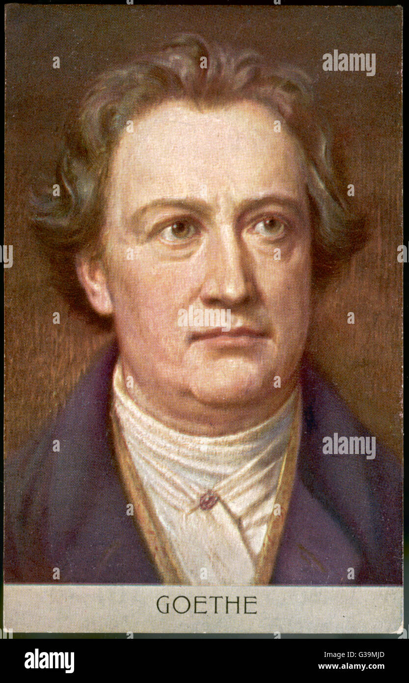 JOHANN WOLFGANG VON GOETHE Stockfoto
