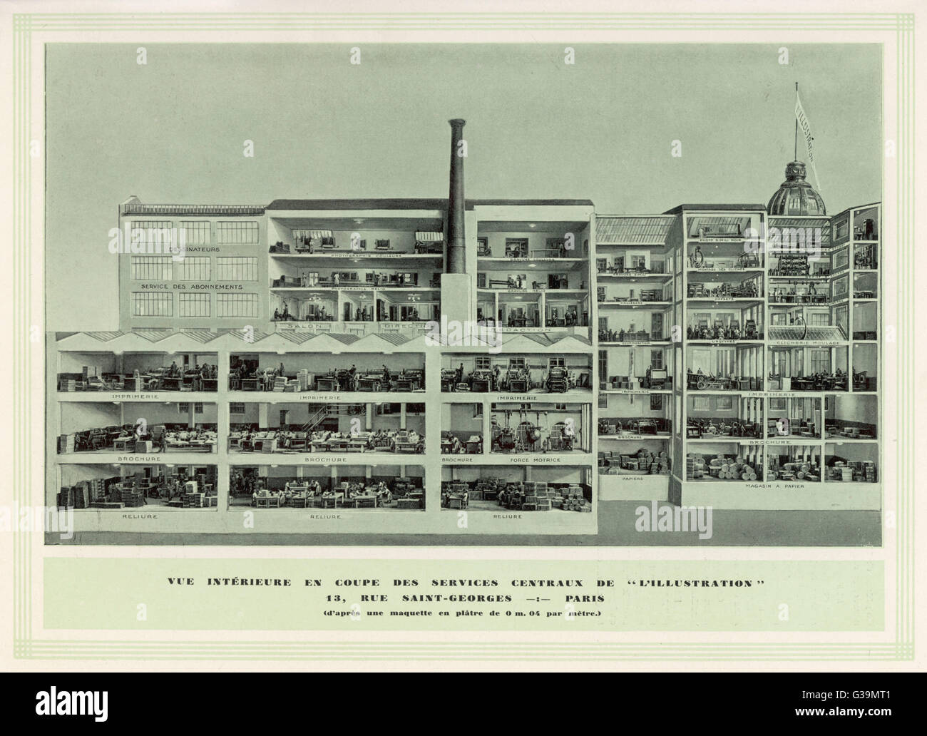 L'ILLUSTRATION WIRD GEDRUCKT Stockfoto