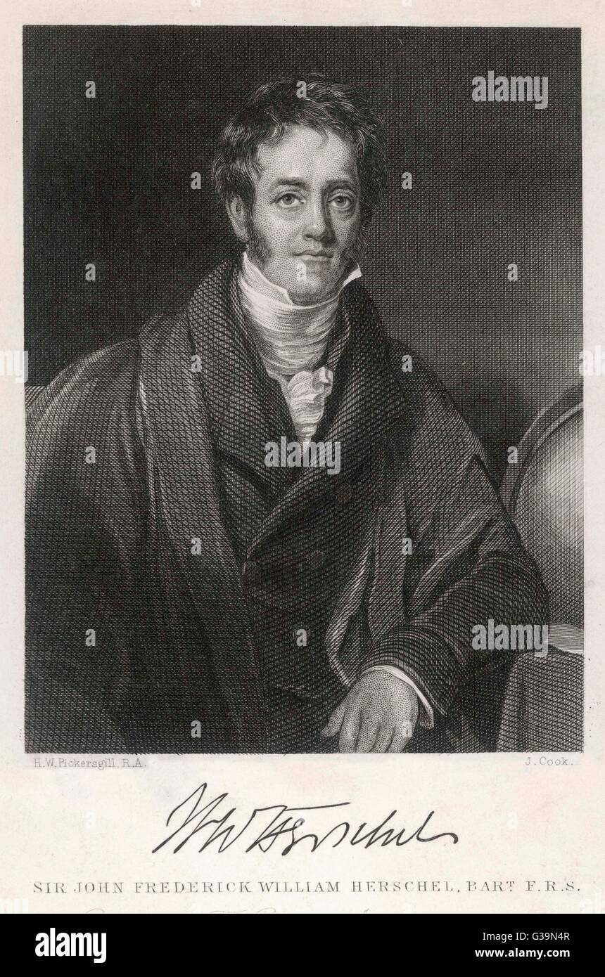 JOHN FREDERICK WILLIAM HERSCHEL Stockfoto