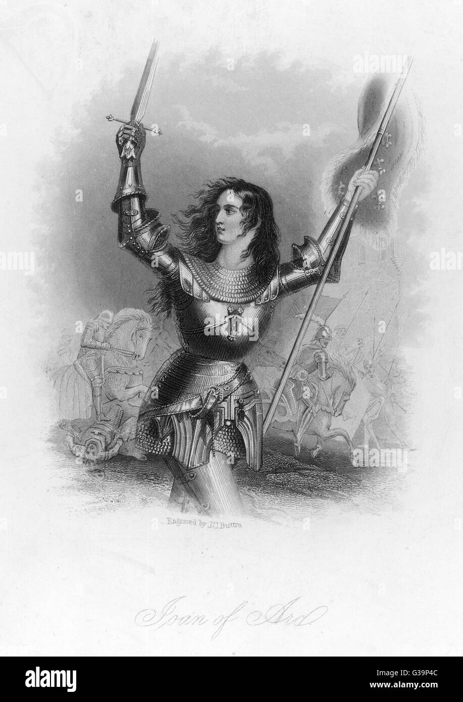 JOAN VON ARC/BUTTRE Stockfoto