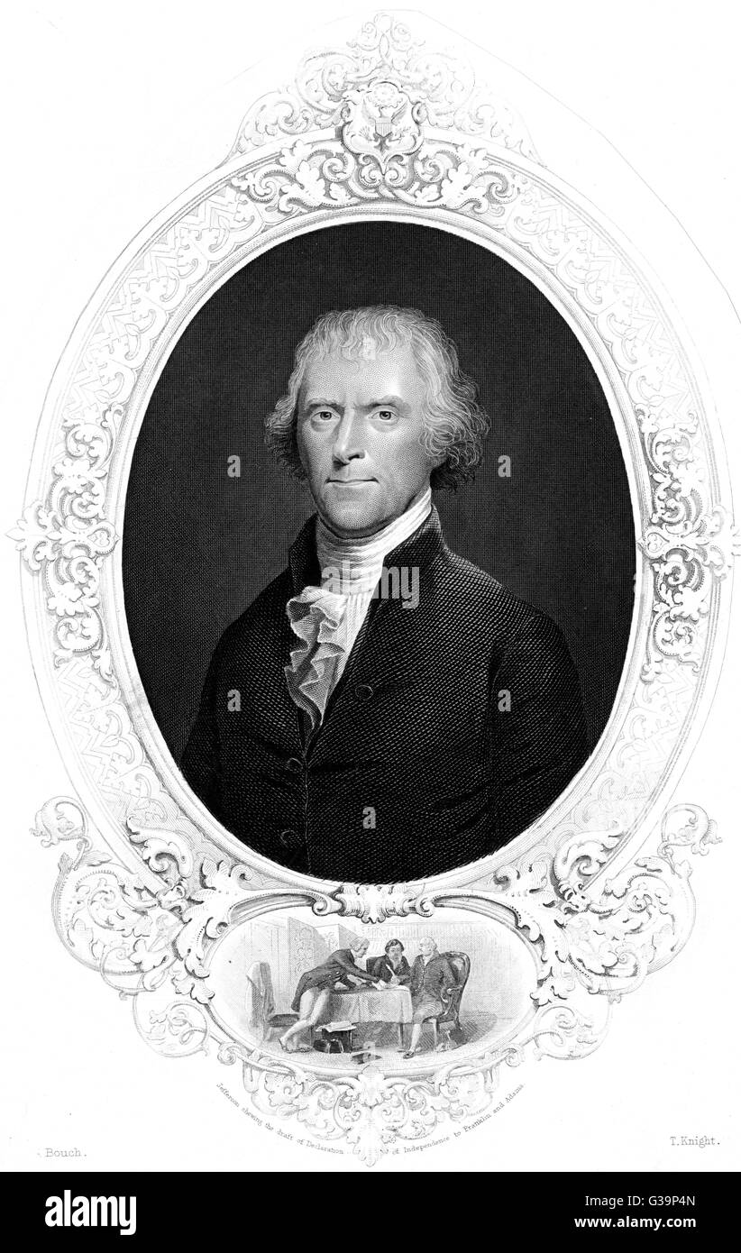 THOMAS JEFFERSON Stockfoto