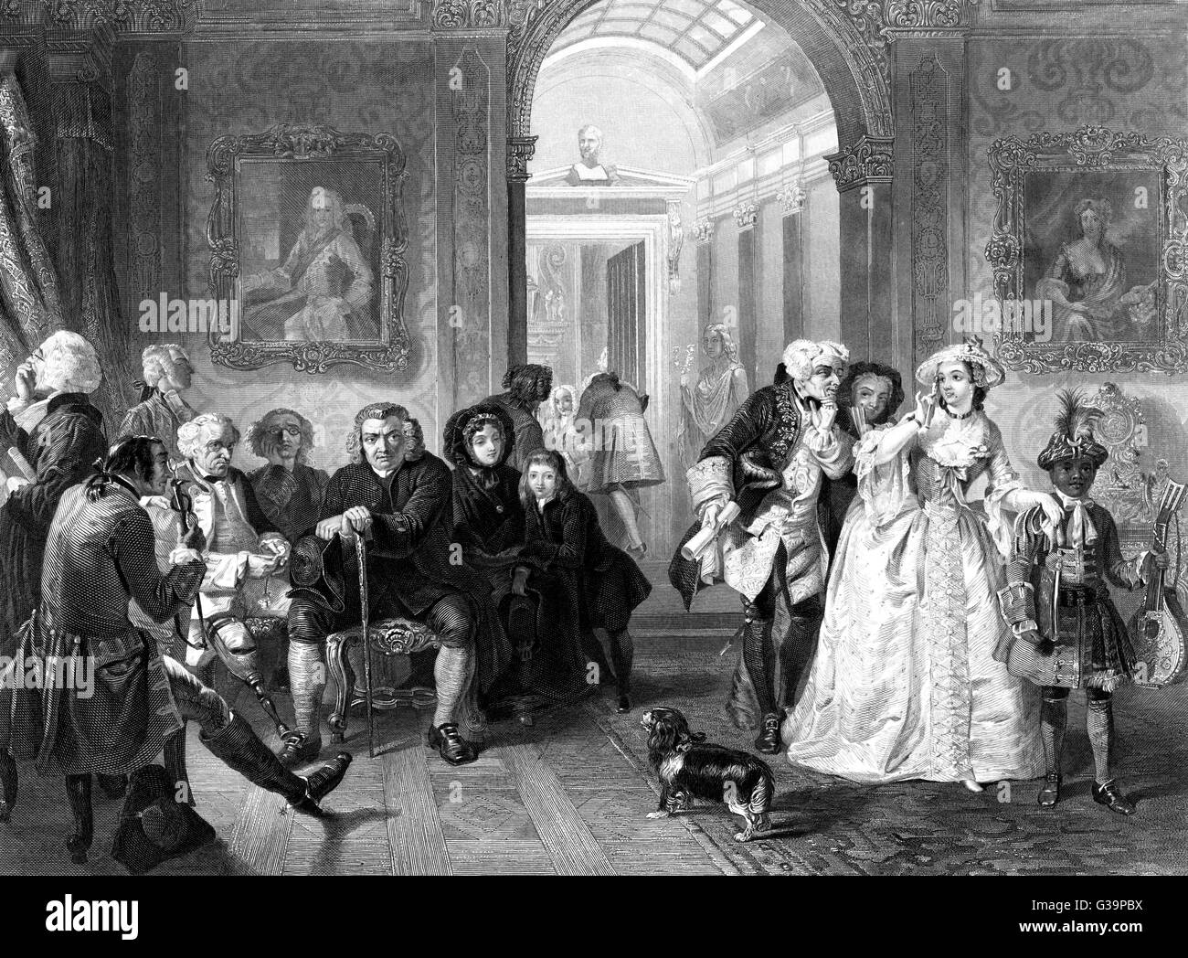 DR. JOHNSON/CHESTERFIELD Stockfoto