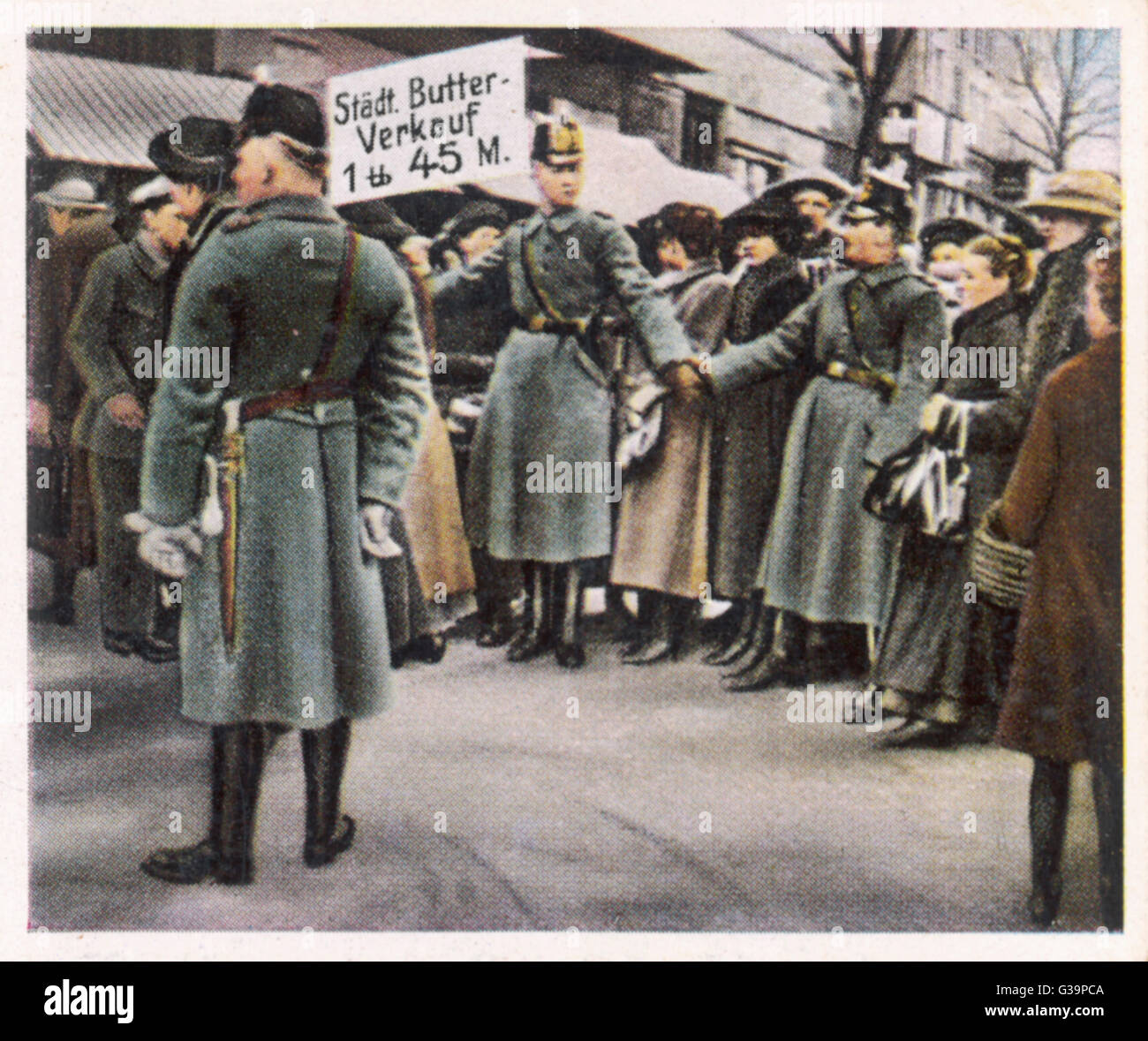 LEBENSMITTELKNAPPHEIT DEUTSCHLAND Stockfoto