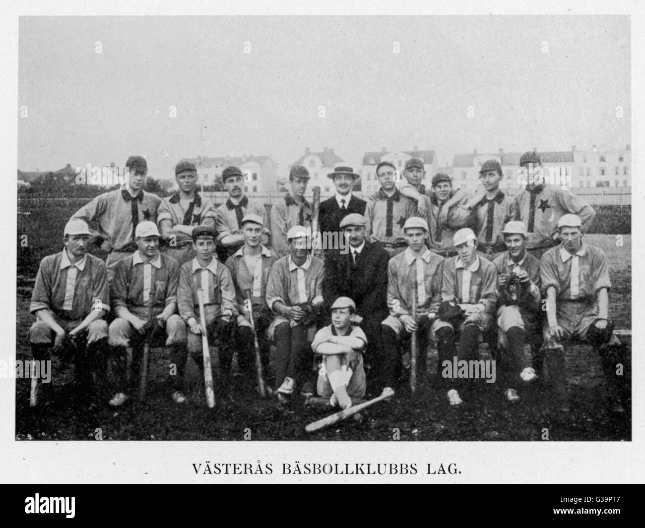 Olympiade - 1912 - Basisteam Stockfoto
