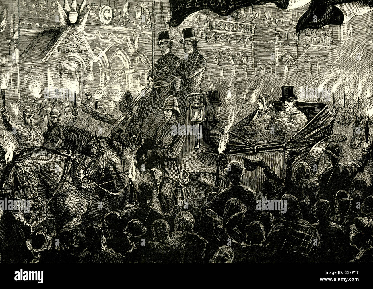 GLADSTONE MIT MATROSEN Stockfoto