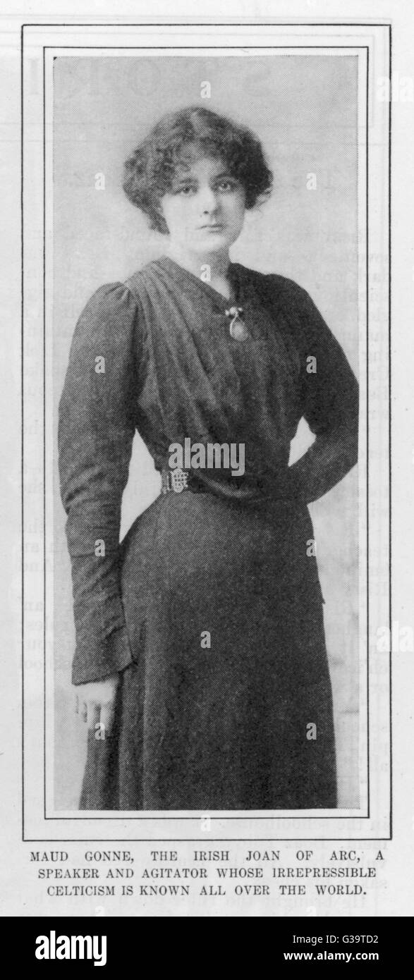 MAUD GONNE, irische Schauspielerin und Patriot Datum: 1866-1953 Stockfoto