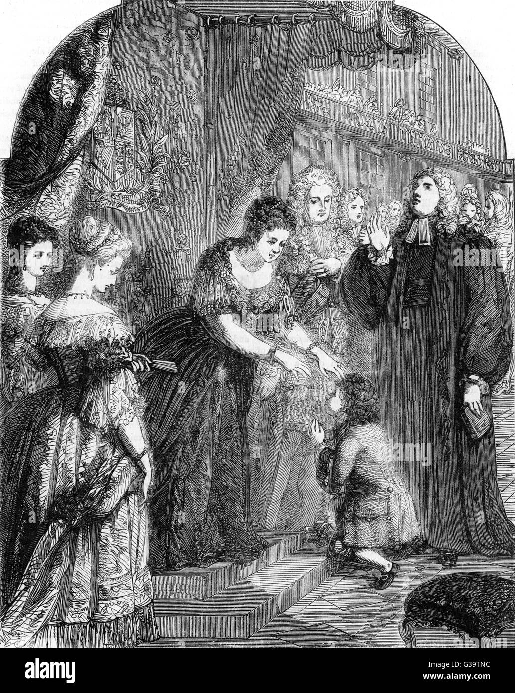 SAMUEL JOHNSON HAT SICH BERÜHRT Stockfoto