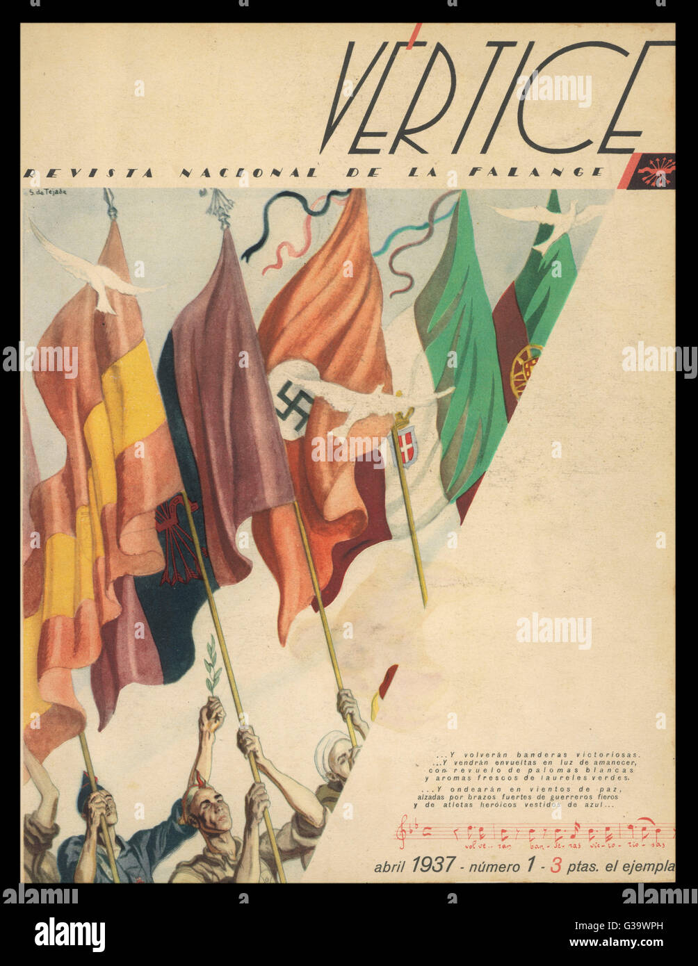 VERTICE-FASCHIST-TARNUNG Stockfoto